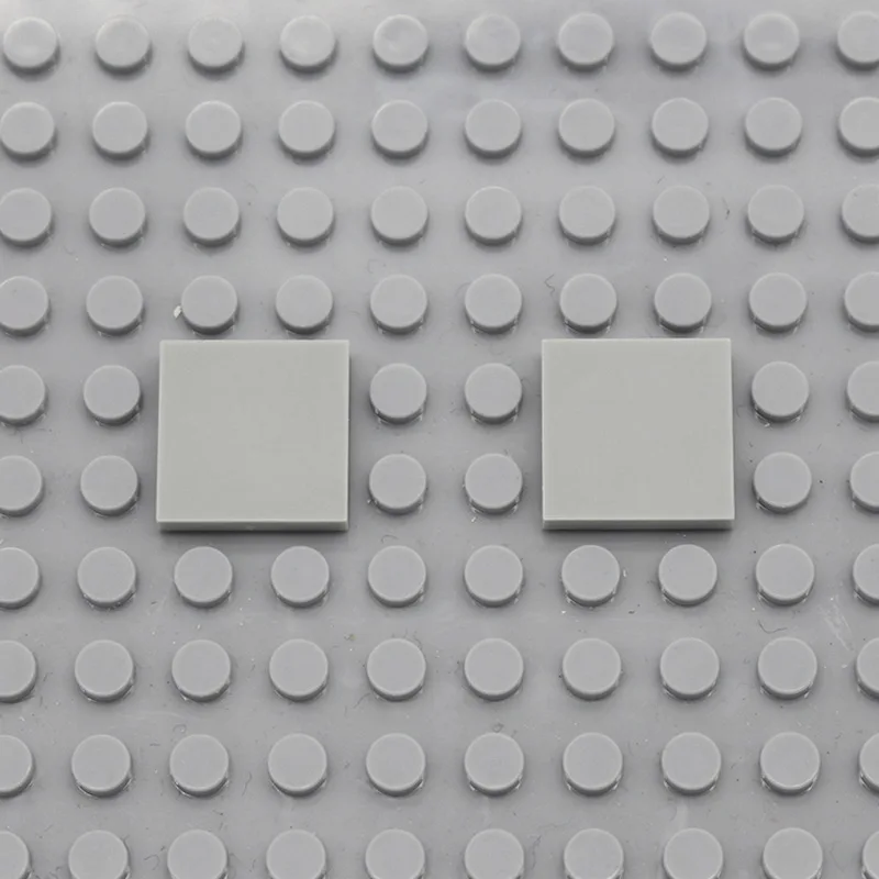 Moc креативная плитка 2x2 3068 планшет Сделай Сам основы классические Обучающие строительные блоки Наборы кубиков совместимы со сборками частиц - Цвет: light gray