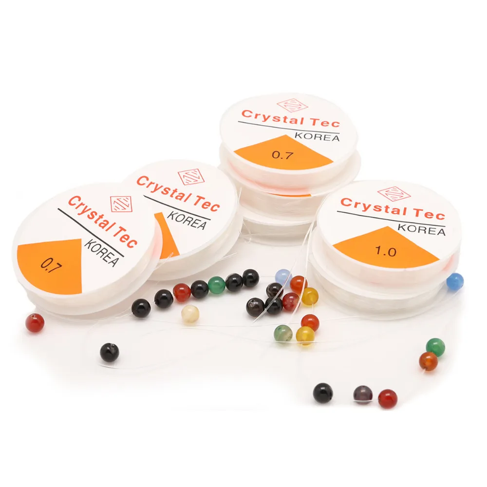 Прозрачная эластичная леска для бисероплетения 0 5/0 6/0 7/1 мм | Фурнитура и