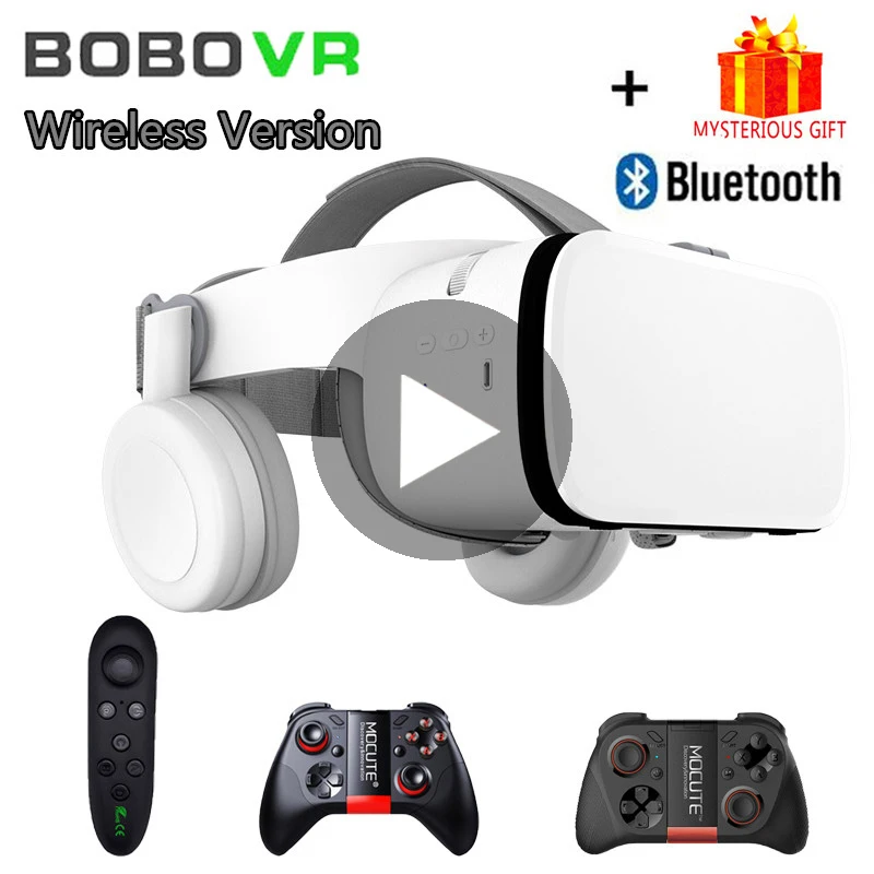 Bobo VR Bobovr Z6 стерео веар вр виар шлем 3D видео очки виртуальной реальности для iPhone Android смартфонов смартфона 3 D VR умные игр смарт дополненной телефона комплект видеоочки с экраном контролерами дополненная