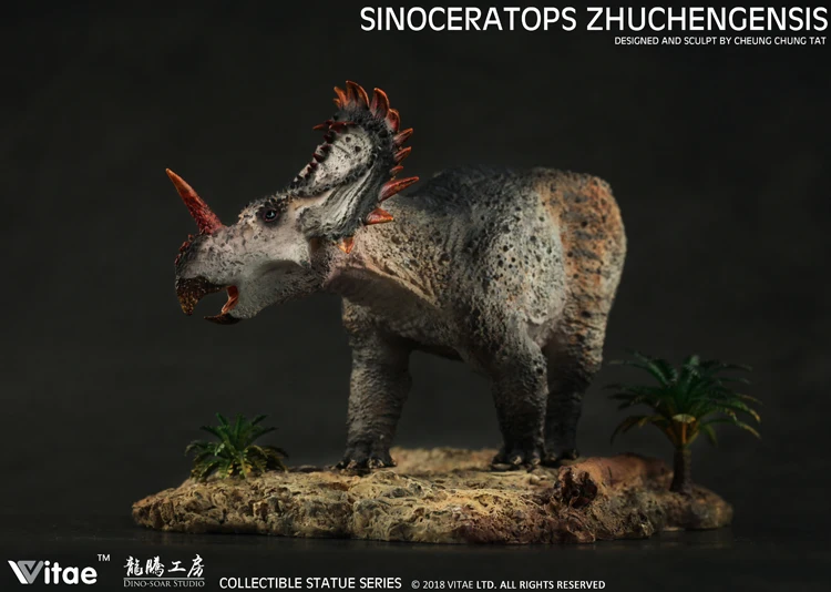 Vitae Юрского периода доистории животных китайский динозавр Sinoceratops Zhuchengensis коллекционеров смолы модель 1:35