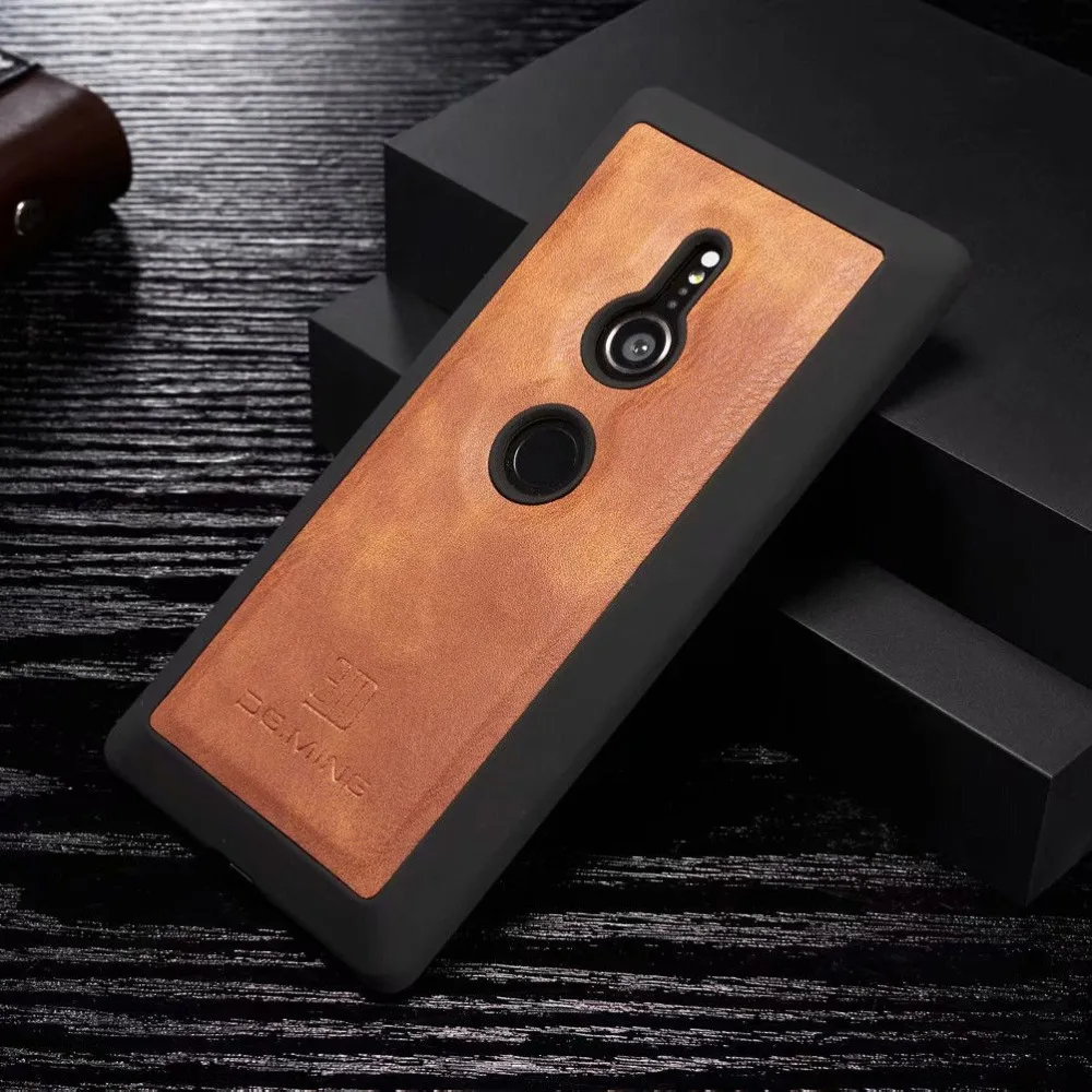 Магнитный съемный чехол Sinbeda DG.MING 2 в 1 стиле ретро для Sony XZ XZS XZ1 компактный