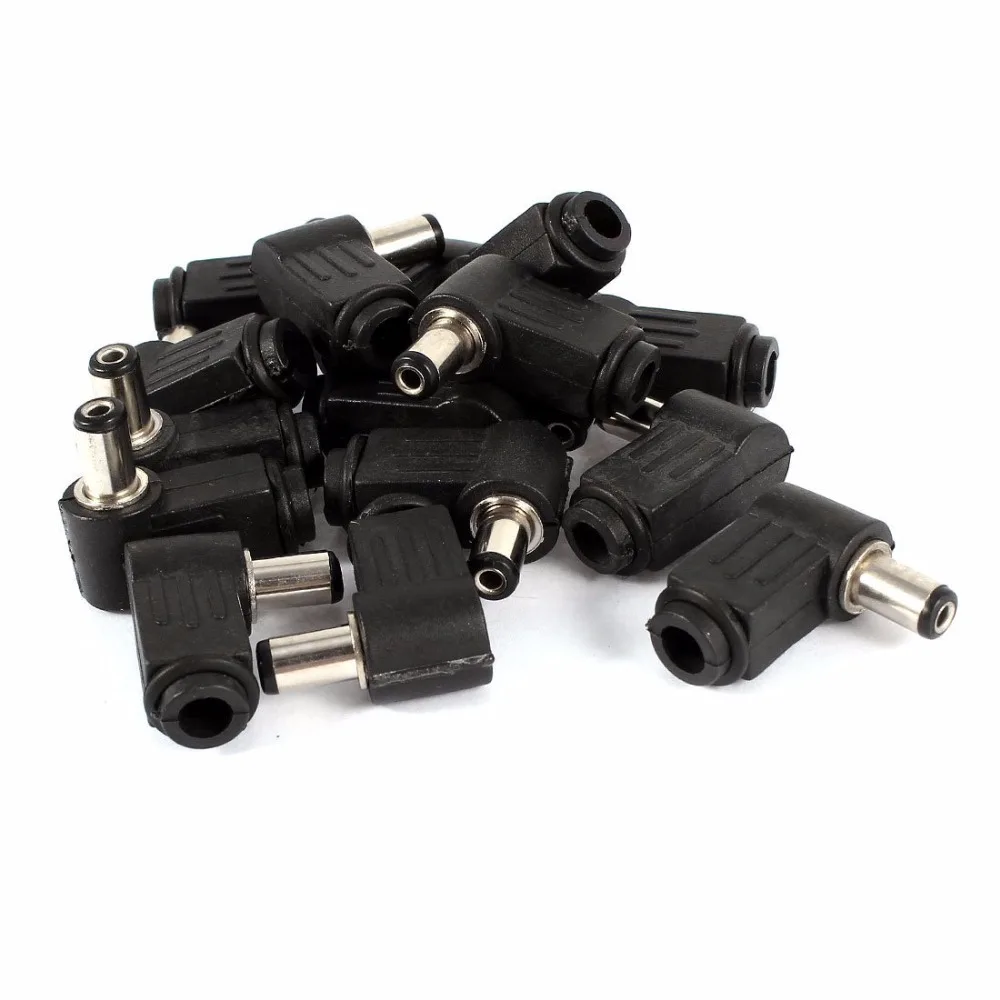 

100PCS DC Power 5.5mmx2.1mmx9mm Male Plug Right Angle connector