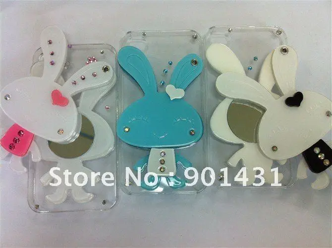 Free Dropshipping! 10PCS/Lot Hidden Mirror Mobile Case for iphone4 4S |