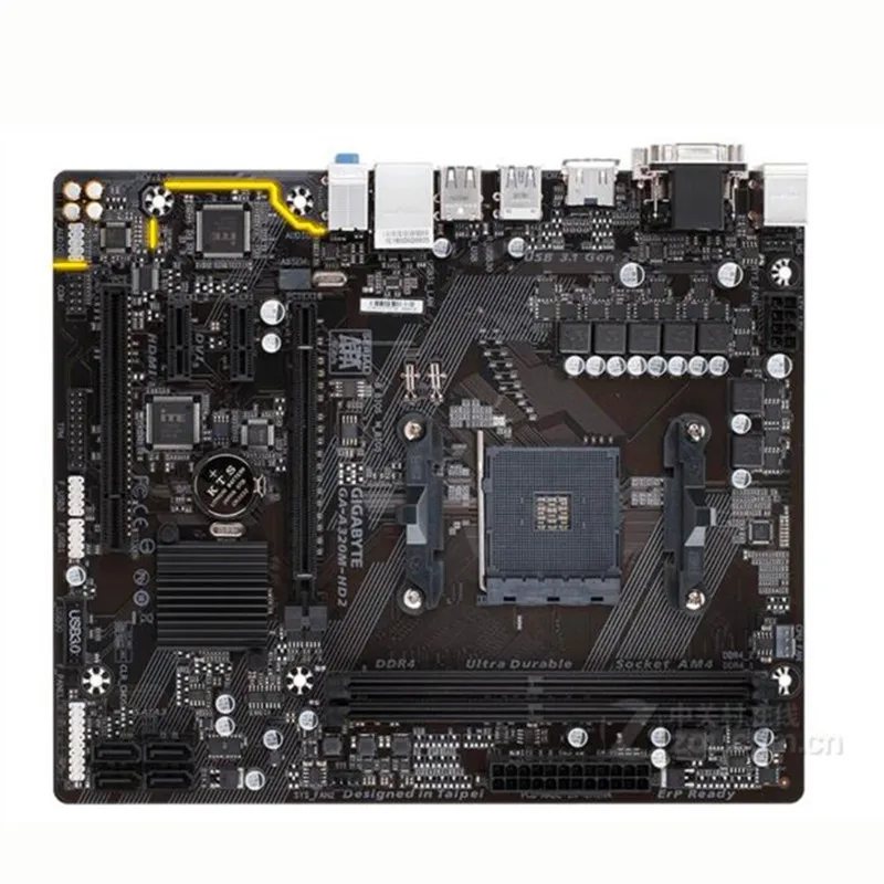 AM4 DDR4 для AMD A320 Gigabyte GA A320M HD2 оригинальная б/у рабочего стола материнской платы
