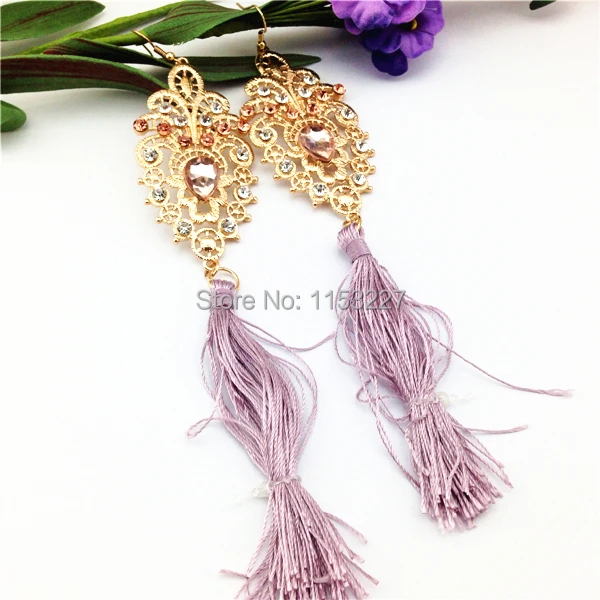 Летние популярные роскошные золотые серьги в форме цветка женские со стразами