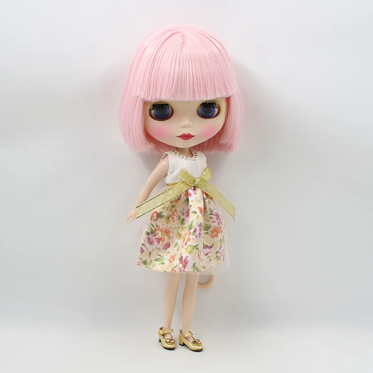 Обнаженная кукла blyth Заводская розовые волосы матовая кожа KAI 2564ki|nude blythe|blythe