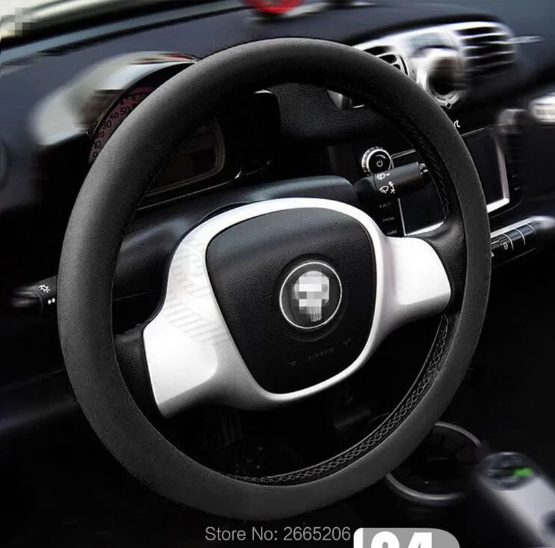 2017 New Car Accessories leather texture car auto silicone steering wheel glove cover soft multi color styling Universal |