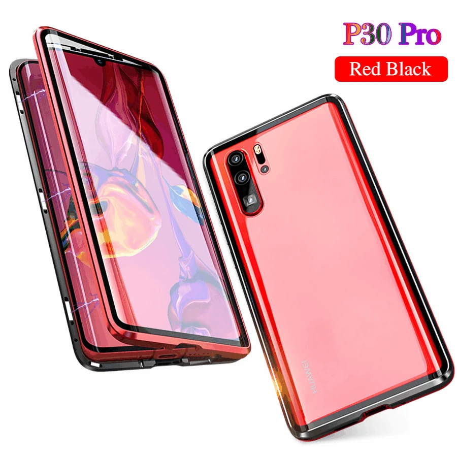 P30Pro Передняя Задняя изогнутая 360 стеклянная Магнитная Адсорбция металлический