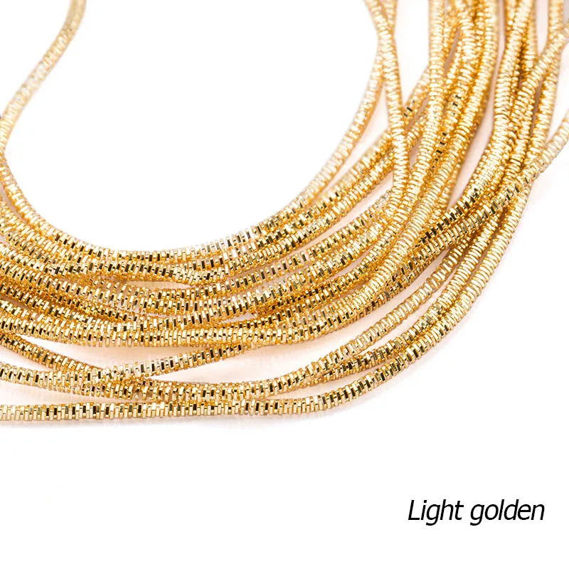 light gold QIAO 1,5 мм шитье золотой работы вышивка, французский слиток проволоки, diy аксессуары, Золотая работа, изготовление ювелирных изделий, ручная работа, около 10 г/лот - Цвет: light gold