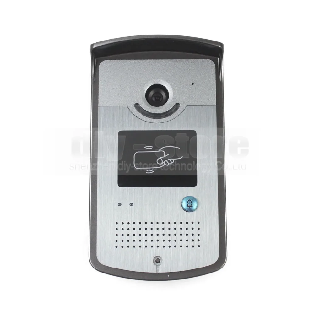 DIYSECUR Strike Lock 7 дюймов TFT цветной видеодомофон визуальный домофон дверной звонок