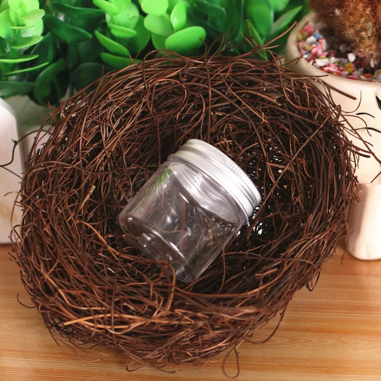 Прозрачный контейнер для крема с алюминиевой крышкой пластиковая банка