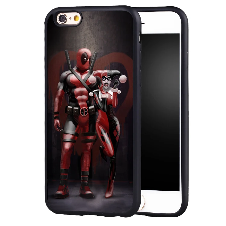 Дэдпул Харли Квинн Marvel мягкий силиконовый защитный чехол для iPhone X 8 7 плюс 6 S 5 5S SE |