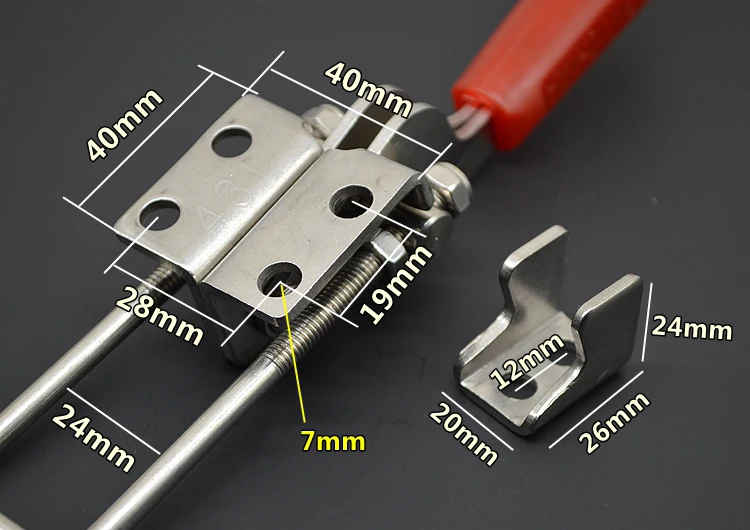 Зажим для инструментов из нержавеющей стали с застежкой зажим замка пряжка