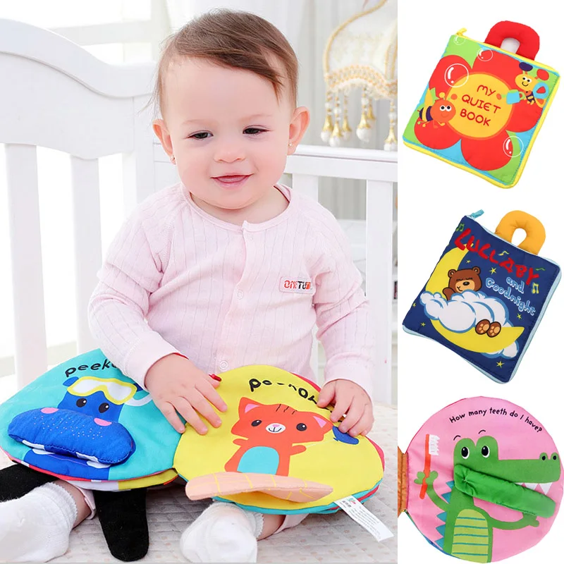 

Baby Toys Soft Cloth Books Baby Intelligence Development Infant Educational Stroller Rattle Toys Baby Toys