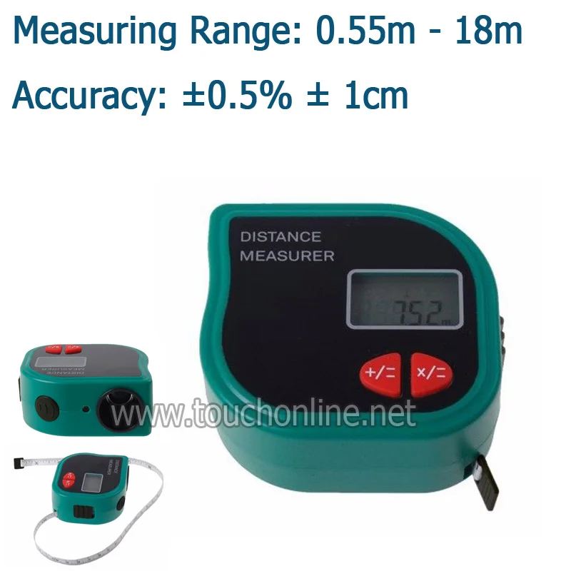 

Mini Portable Ultrasonic Laser Range Finder Distance Measurer Meter CP-3001