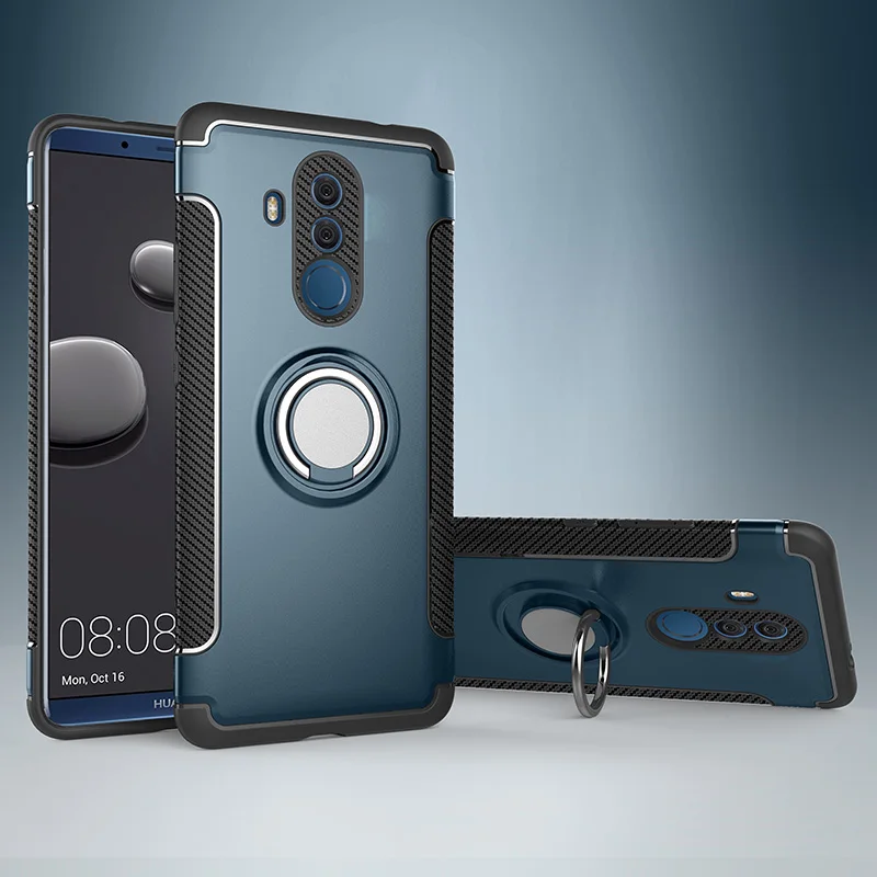 Чехол для huawei mate 20 Lite, защитный чехол, полное защитное кольцо, магнитный держатель, ударопрочный ТПУ+ PC, для huawei mate 20 Lite, автомобильный чехол