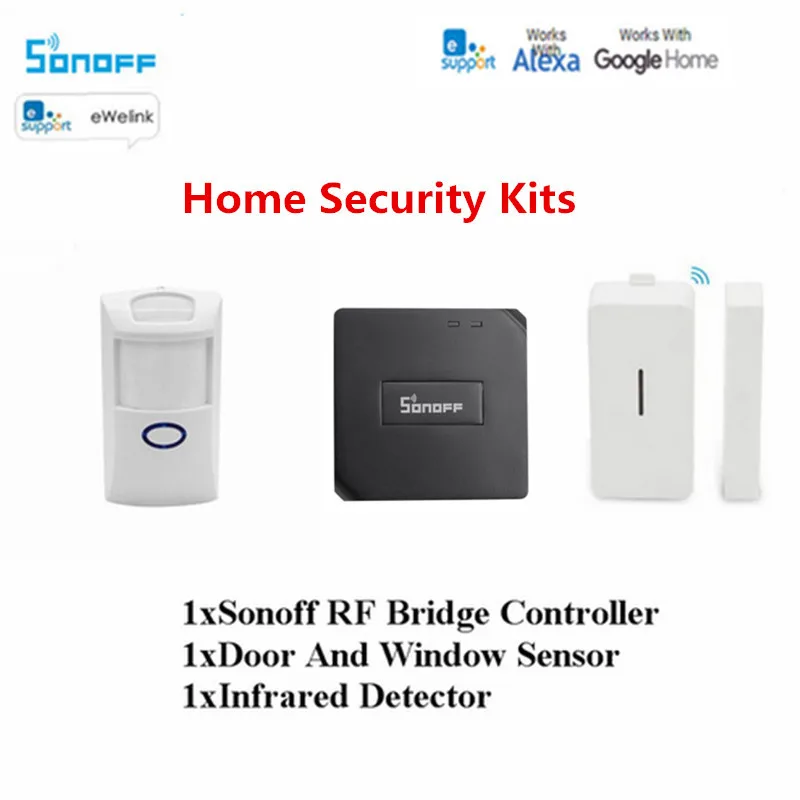 Sonoff RF Bridge 433 МГц Wifi беспроводной преобразователь сигнала PIR 2 Датчик/DW1 датчик