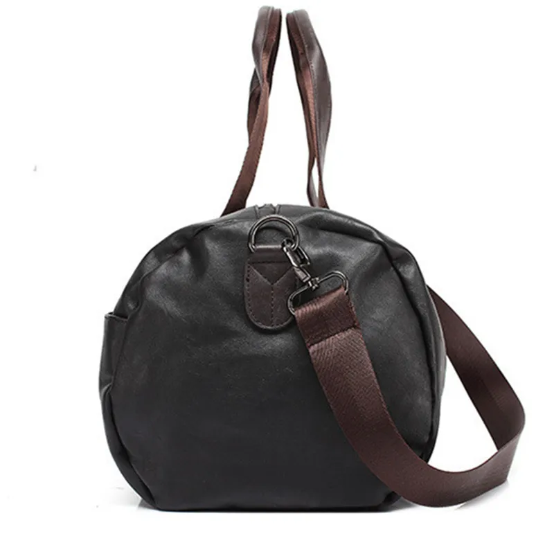 2018 роскошная мужская кожаная дорожная сумка винтажные мужские модные вещевые