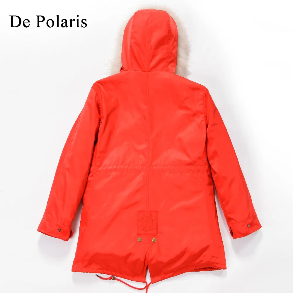 2018 Новое меховое пальто парка с лисой женские парки 85 см зимняя женская Воротник