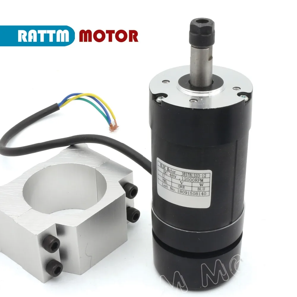 400W 48V ER8 с воздушным охлаждением DC бесщеточный электродвигатель вращения