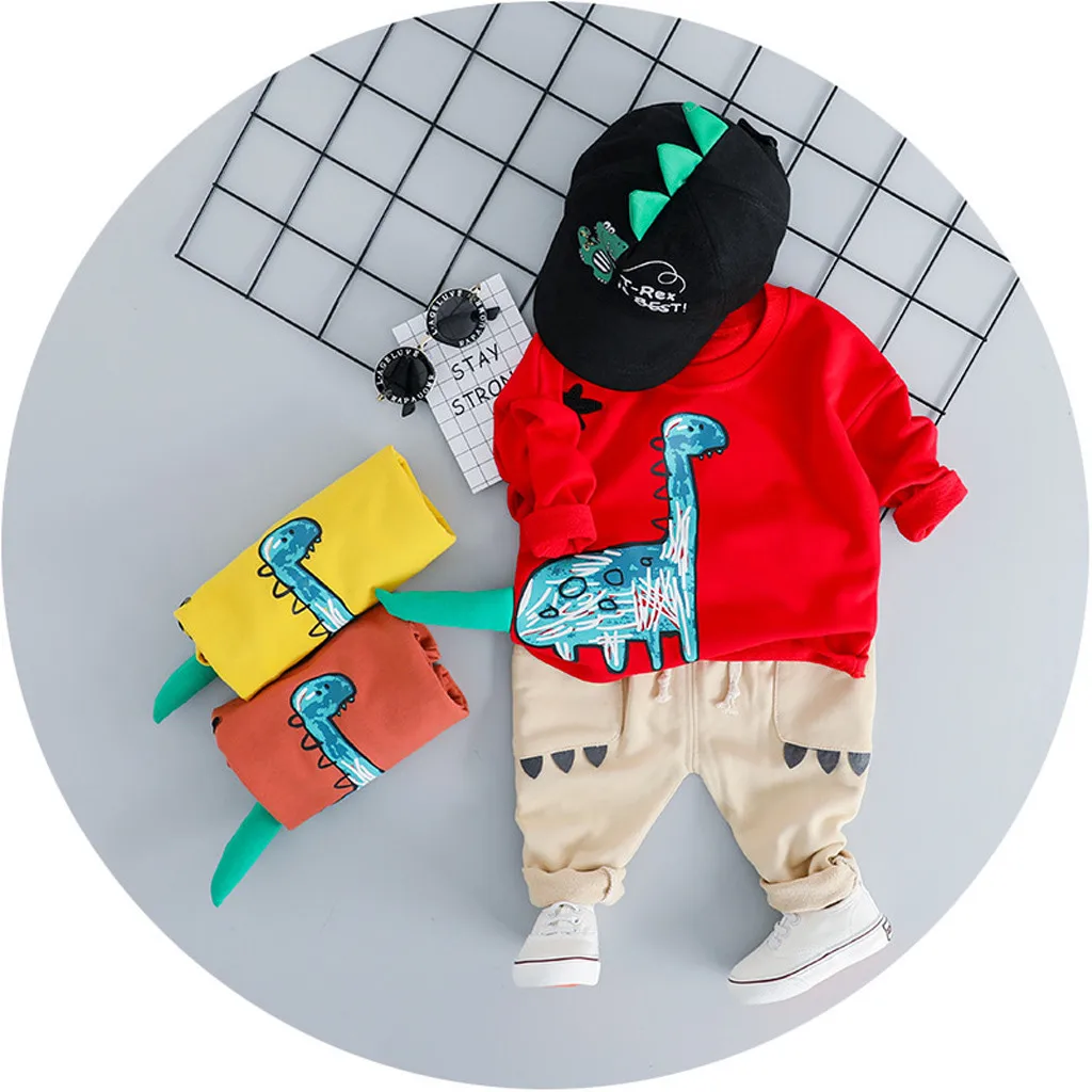 SAGACE комплект для малышей одежды с длинными рукавами свитшоты маленьких