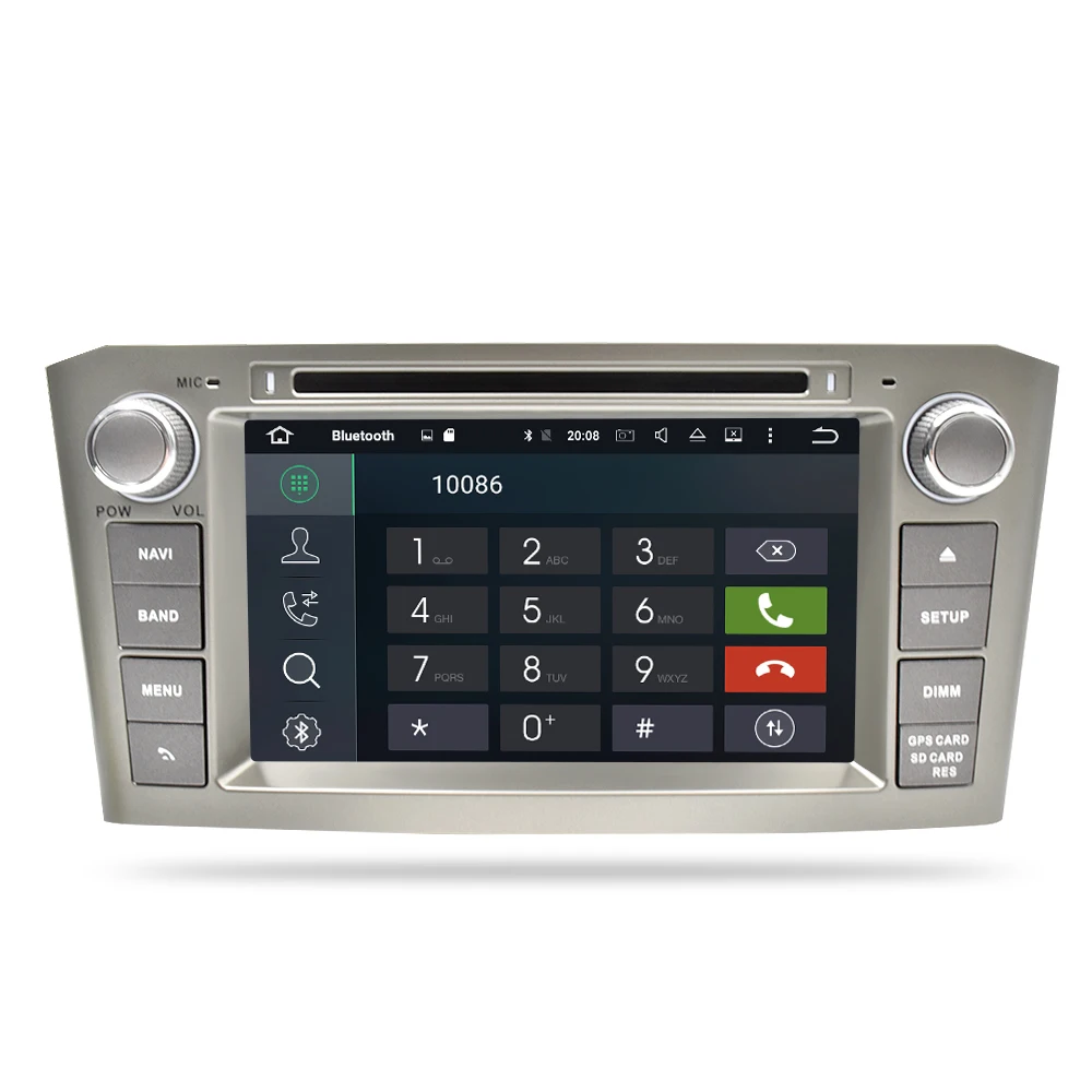 Ips экран Android 9,1/9,0 автомобильный dvd-плеер gps навигация Мультимедиа Стерео для Toyota Avensis T25 2003-2008 Радио Аудио головное устройство