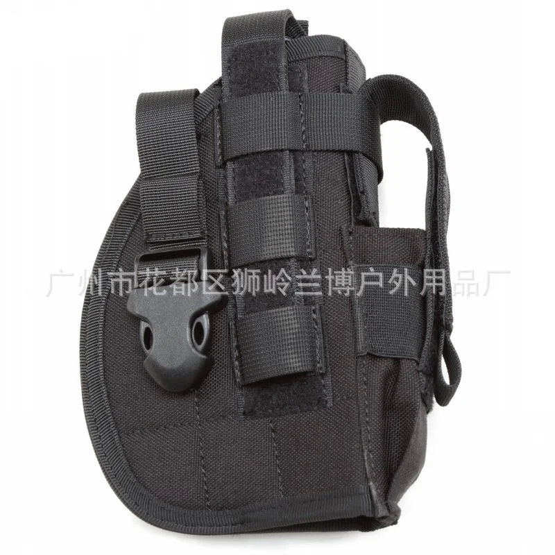 Black Abay Molle модульный пистолет кобура Страйкбол Тактический Пистолет Кобура Правая Рука Универсальный военный Охотничий пояс кобуры - Цвет: Black