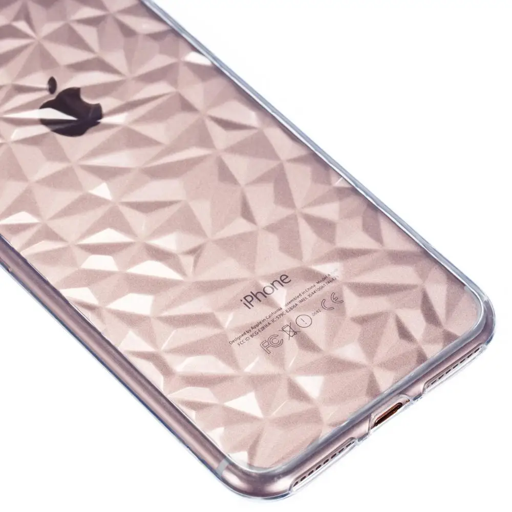 Роскошный прозрачный чехол для iPhone X XR XS Max мягкий из искусственной кожи