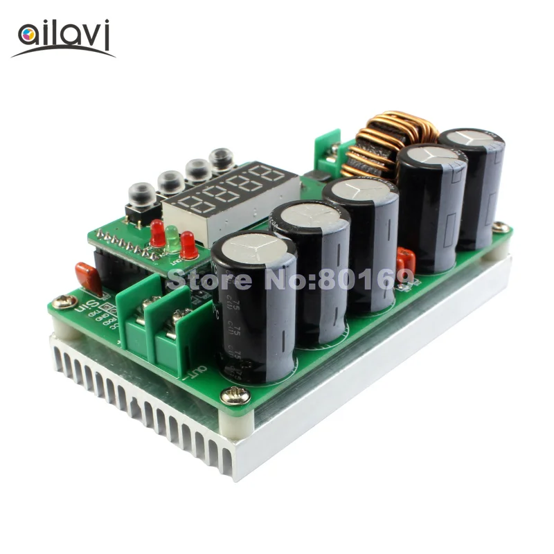 DC-DC 400W/600W Adjustable Step-up Converter Constant Current Power Supply Display Voltage /Current/ Capacity Boost Module - купить по