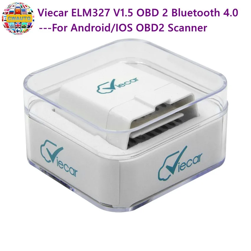 Viecar OBD 2 ELM 327 V1.5 Bluetooth 4 0 для Android IOS OBD2 сканер automotriz автомобильный диагностический