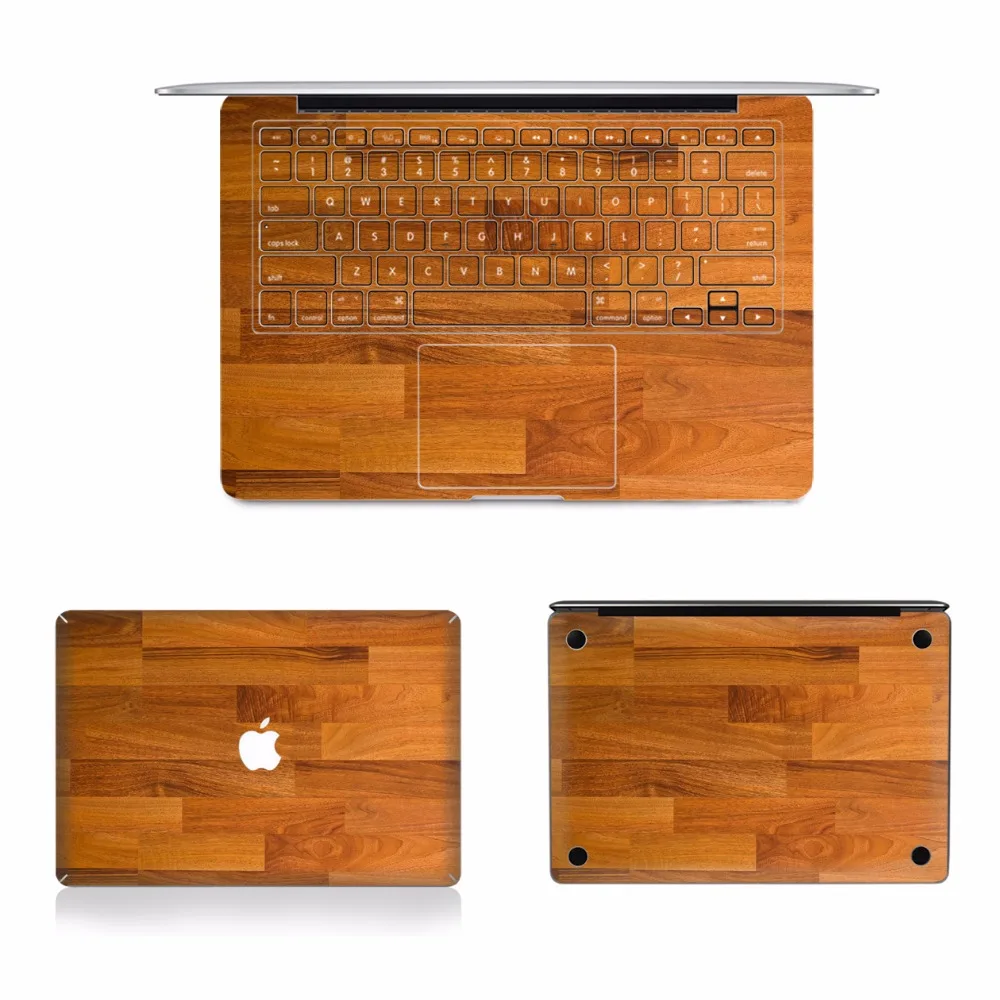 Радужные Деревянные ПВХ наклейки для ноутбука наклейка для Apple Macbook Air Pro retina 11 12 13 15 дюймов США клавиатура граффити защитные чехлы