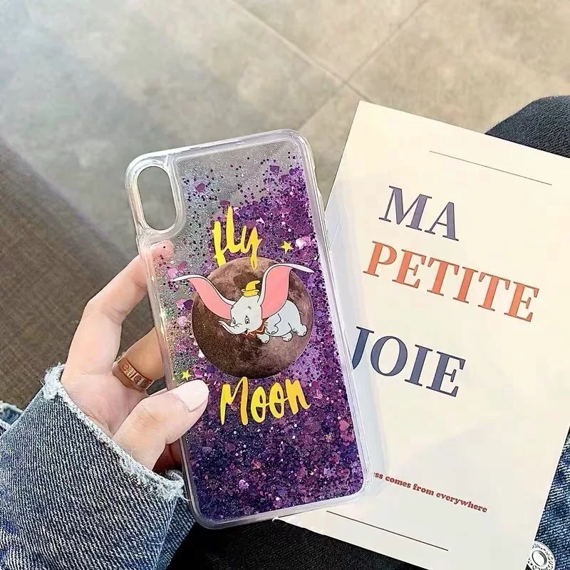Чехол для Телефона Fly Moon Elephant блестящий жидкий мягкий чехол из ТПУ Xiaomi Mi 8 Lite 9 se Mix 2S
