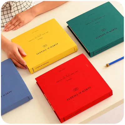 Корейский винтажный жесткий кинотеатр бумажный альбом для банкнот монет книга