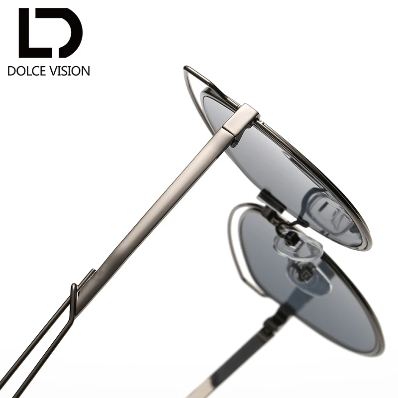 DOLCE VISION Fashion 2018 Cat Eye Sunglasses Women Silver Mirror UV400 Shades Oculos Female Metal Designer Sun Glasses For | Аксессуары