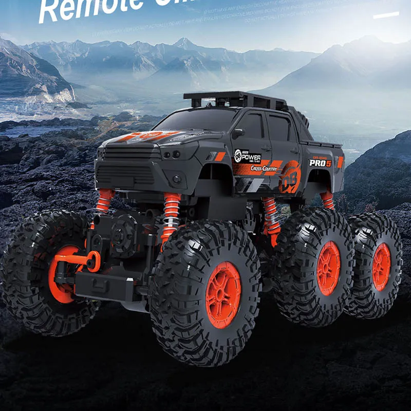 1/16 RC Car 6WD drive remote climbing car Double Motors Drive Bigfoot Cars 2.4Ghz Electric RC Toys High Speed Off-Road Vehicle