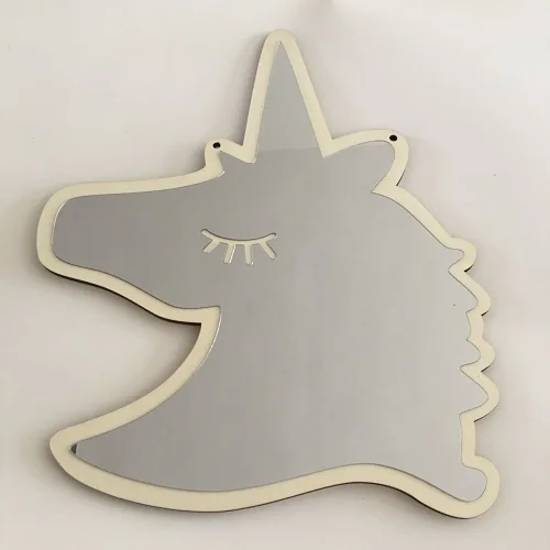 Unicorn Домашний декор на стену зеркало для детской комнаты детское креативное Украшение настенное зеркало с кроликом - Цвет: Unicorn