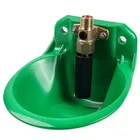 Питьевая чаша с медным клапаном для овец и коров, питьевой фонтан для питья с защитой от броска и сопротивления касанию овец