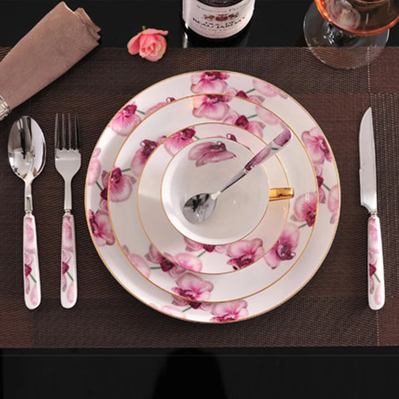 2016 Новая столовая посуда костяной фарфор керамическая и тарелки кофейные чашки