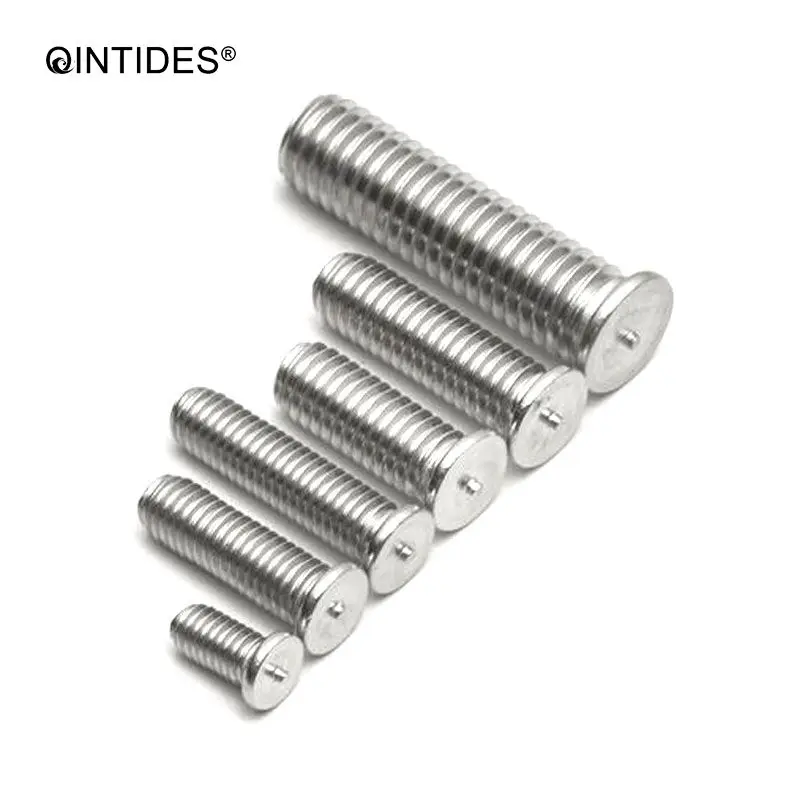 Qinstindes M3 M4 M5 M6 M8 сварные шпильки для разрядки конденсатора сварочные винты из нержавеющей стали сварочные гвозди
