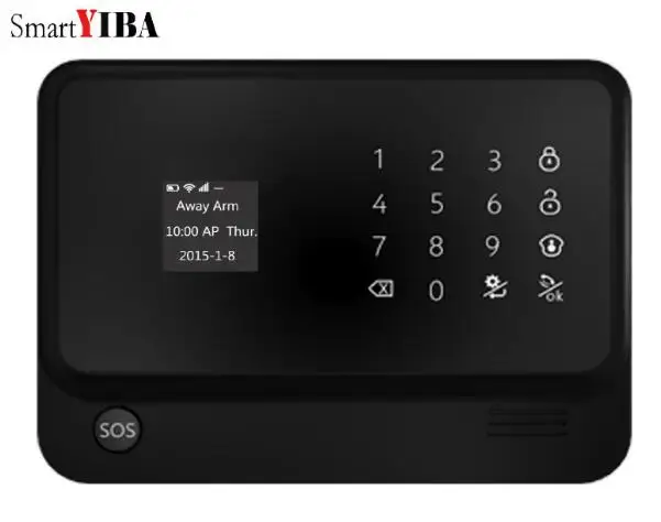 SmartYIBA Home Security Wifi GSM Burglar Alarm System APP Remote Control Spanish Russian Voice Video IP Camera Smart Sokcet