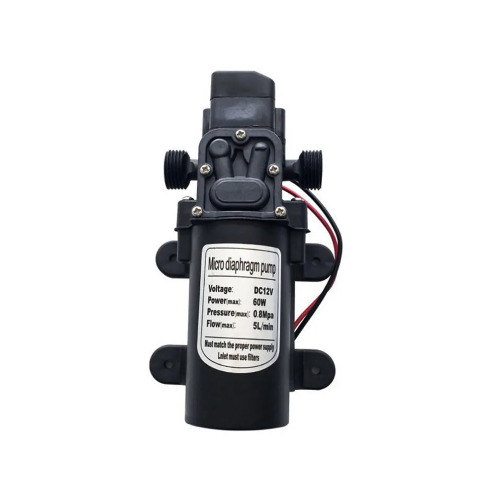 12 В постоянного тока 5L/min 60 W Micro диафрагма высокого давления Водяной насос