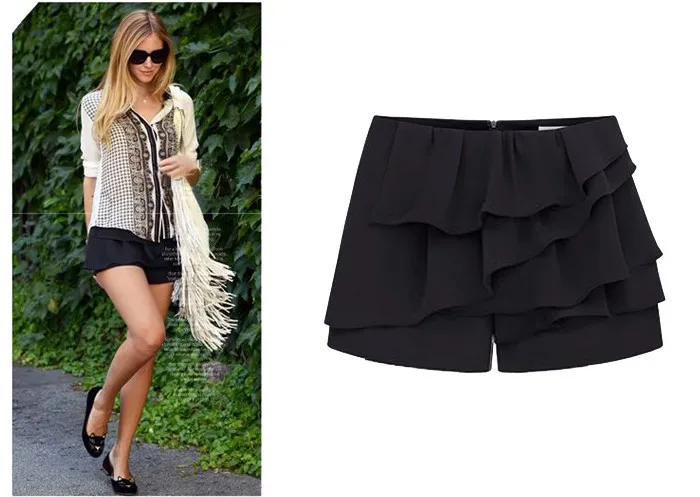 Новое поступление Хиты 2013 высокой талией шорты для женщин Fuffle женские брюки