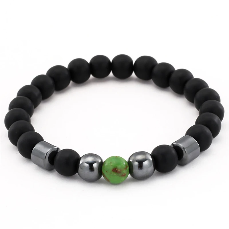 2019 Новая мужская модель для браслетов натуральный жемчуг Шарм браслет 8 мм