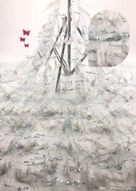 Белая нигерийская кружевная ткань 2019 высокого качества Кружева 3d для невесты