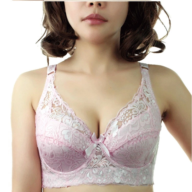 Женский кружевной ультра тонкий бюстгальтер летний больших размеров дышащий без