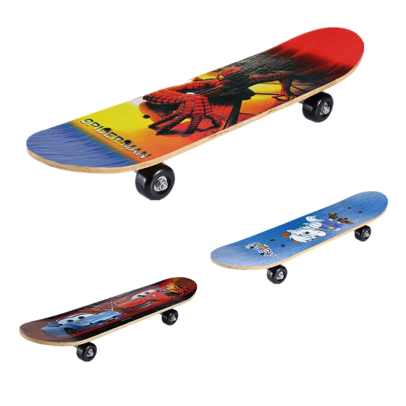 Двусторонняя печать Детский скейтборд скейт скутер развлекательный прекрасный