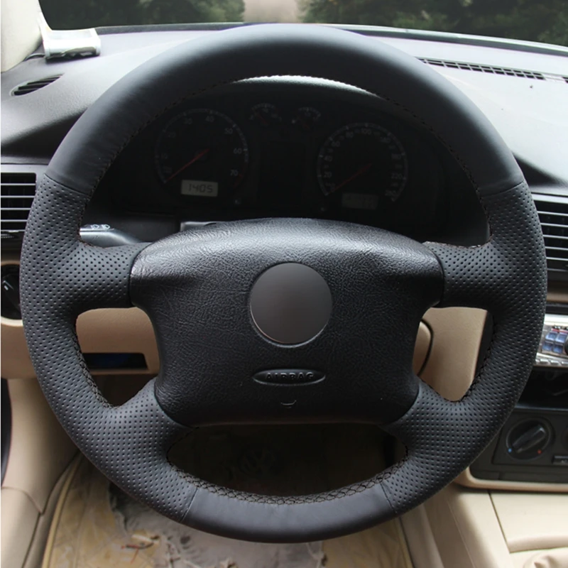 Чехол для руля черный чехол из искусственной кожи Volkswagen VW Passat B5 1996-2005 Golf 4 1998-2004 |