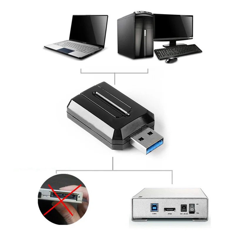 1 шт. для Win 2000/ XP/VISTA/WIN7/MAC OS 9 2 SATA 5 Гбит/с Конвертор внешний USB 3 0 к ESATA 5-дюймового