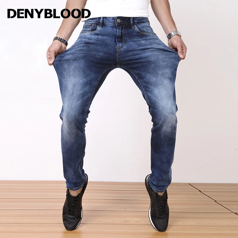 Джинсы мужские джинсовые стрейчевые 28-42 дюймов | Мужская одежда
