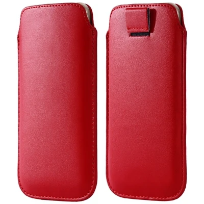 red Чехол KISS, универсальный чехол для iPhone 6, 7, 8, XS, X, кожаный чехол для samsung S8, S9, Xiaomi Redmi 5 plus, Note 4x - Цвет: red
